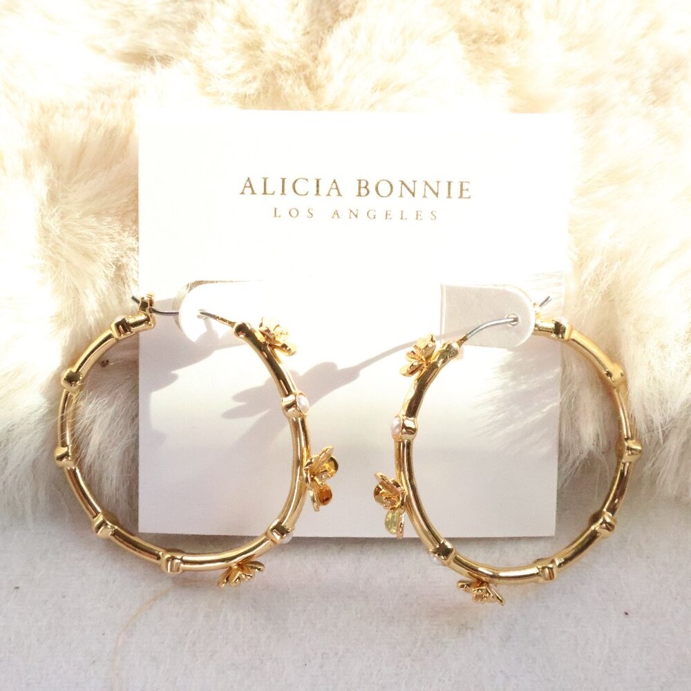 Alicia Bonnie Eternity Gold Hoop Earrings